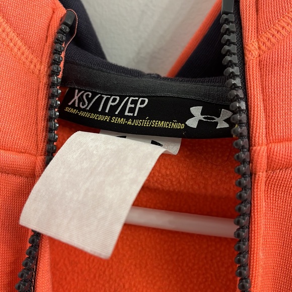 Under Armour Orange Zip Up - Picture 2 of 2